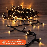 Гирлянда светодиодная уличная Neon-Night Кластер линия тёплый белый свет 200 светодиодов (10 м)