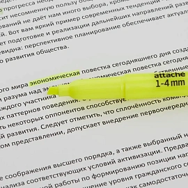 Текстовыделитель Выбор есть (Attache) жёлтый скошенный наконечник (толщина линии 1-4 мм)