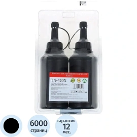 Комплект заправочный Pantum TN-420X чёрный оригинальный (двойная упаковка)