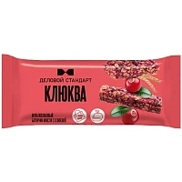Батончик мюсли мультизлаковый Деловой Стандарт клюква (24 батончика по 35 г)