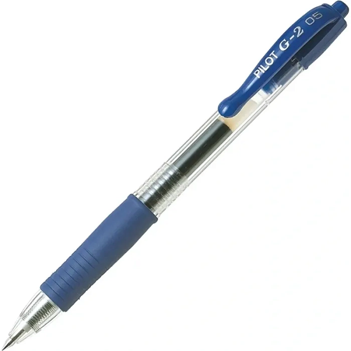 Pilot G2 — гелевая автоматическая ручка со сменным стержнем.