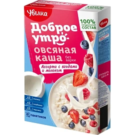 Каша Увелка овсяная ассорти 240 г