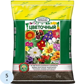 Грунт для цветов Гера Био Цветочный 5 л