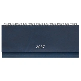 Планинг датированный 2027г., 64л., 285*100, бумвинил, BG, синий