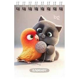 Блокнот А7 40л. на гребне BG "Микс