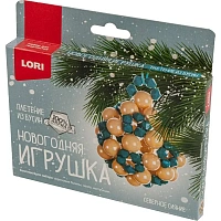 Набор для плетения из бусин Lori Новогодняя игрушка Северное сияние