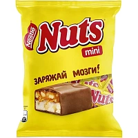 Шоколадные батончики Nuts Mini 148 г