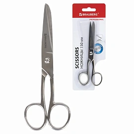 Ножницы цельнометаллические BRAUBERG "Professional", 150 мм, классической формы, 237101