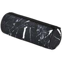 Пенал-тубус BRAUBERG, мягкий, "Черный мрамор", 22х8 см, 271569