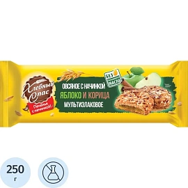 Печенье овсяное Хлебный спас Мультизлаковое с яблоком и корицей 250 г