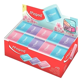 Ластик Maped Essentials Soft из синтетического каучука прямоугольный 21x33x10 мм (112921)