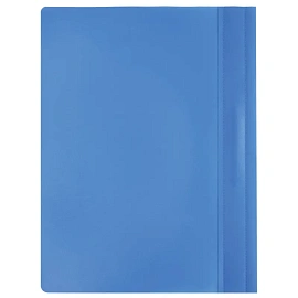 Скоросшиватель пластиковый BRAUBERG, А4, 130/180 мкм, голубой, 220386
