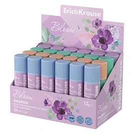 Клей-карандаш ERICH KRAUSE "EasyStick Pastel Bloom", 13 г, 60498