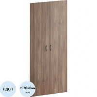 Дверь Комус Мебель Easy Director (дуб шамони тёмный, 844х18х1970 мм, 2 штуки в упаковке)