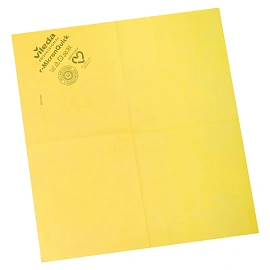 Салфетки хозяйственные Vileda Professional r-MicronQuick микрофибра 40x38 см 135 г/кв.м жёлтые (5 штук в упаковке)