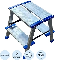 Стремянка алюминиевая двусторонняя Tarko 2x2 ступени (T-114202)