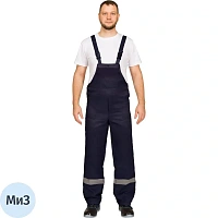 Полукомбинезон рабочий летний мужской л16-ПК с СОП синий (размер 56-58, рост 194-200)
