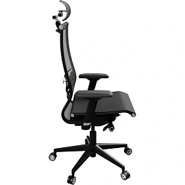 Кресло для руководителя Metta Samurai Black Edition New эргономичное чёрное (сетка, пластик)
