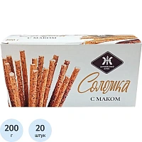 Соломка Жуковский хлеб с маком (20 пачек по 200 г)