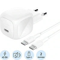 Сетевое Зарядное устройство Belkin BoostCharge WCA013kq1MWH-B6 45 Вт