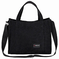 Сумка шоппер HEIKKI MINI (ХЕЙКИ), вельвет, черный, 25х20 см, 272439