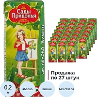 Сок Сады Придонья яблоко-вишня 0.2 л