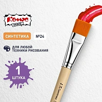 Кисть Комус Класс (№1 School) плоская синтетика №24