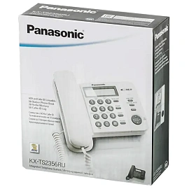 Телефон проводной Panasonic KX-TS2356RUB черный