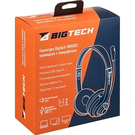 Гарнитура проводная BigTech HWH003 (302012003295588)