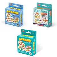 Игра настольная ДУБЛИК, 30 карточек, АССОРТИ, РУССКИЙ СТИЛЬ